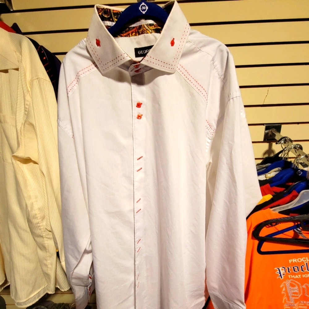 MENS BUTTON DOWN DRESS SHIRT